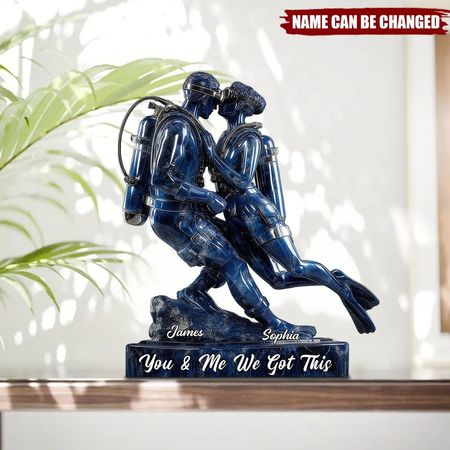 You and Me, We Got This - Custom Shaped Scuba Diving Acrylic Plaque